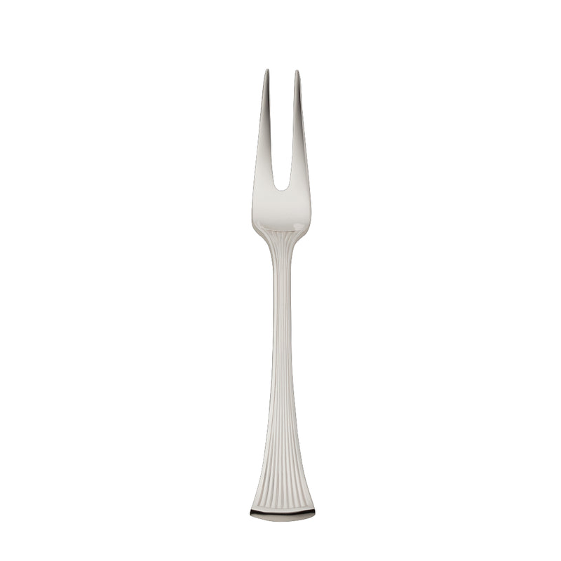 Meat Fork Small – Avenue silver-plated fork with tapered prongs and sculpted ridged handle