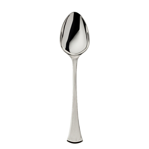 Vegetable Server – Avenue silver-plated server with wide scoop and sculpted ridged handle