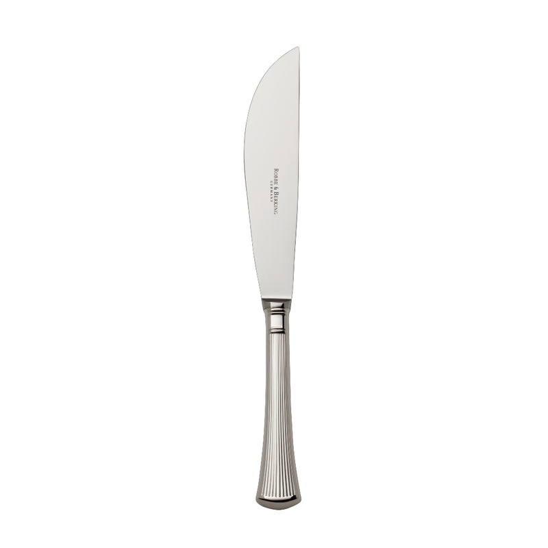 Carving Knife – Avenue silver-plated knife with long sharp blade and sculpted ridged handle