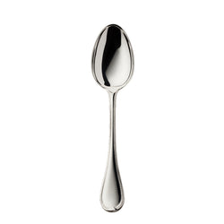 Robbe & Berking Französisch-Perl silver-plated menu spoon.