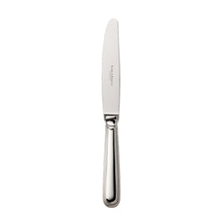 Silver-plated Französisch-Perl menu knife with smooth blade and beaded handle by Robbe & Berking.