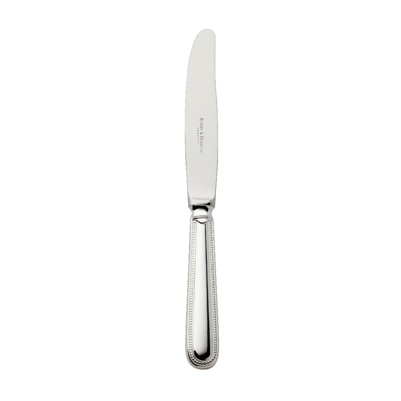 Silver-plated Französisch-Perl children’s knife with smooth blade and beaded handle by Robbe & Berking.