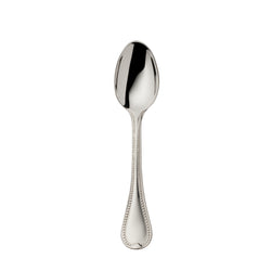 Silver-plated Französisch-Perl mocha spoon 10.5 cm with small bowl and beaded handle by Robbe & Berking.