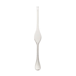 Silver-plated Französisch-Perl lobster fork with narrow prongs and beaded handle by Robbe & Berking.