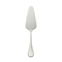 Silver-plated Französisch-Perl tart server with tapered blade and beaded handle by Robbe & Berking.