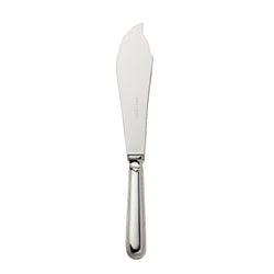 Silver-plated Französisch-Perl tart knife with curved blade and beaded handle by Robbe & Berking.