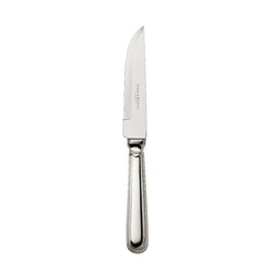 Silver-plated Französisch-Perl steak knife with sharp blade and beaded handle by Robbe & Berking.