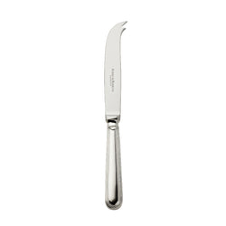 Silver-plated Französisch-Perl cheese knife 19 cm with pronged tip and beaded handle by Robbe & Berking.