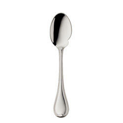 Silver-plated Französisch-Perl gourmet spoon by Robbe & Berking with beaded handle design.