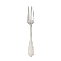 Navette silver-plated children’s fork by Robbe & Berking with leaf-tip handle.