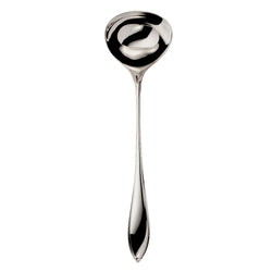 Silver-plated Navette soup ladle by Robbe & Berking for serving soups.
