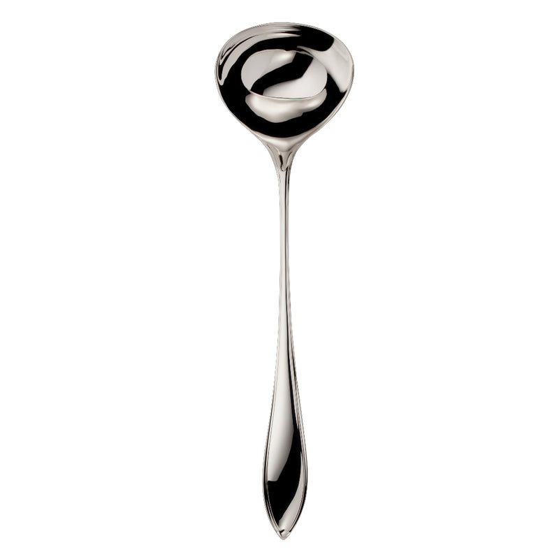 Silver-plated Navette soup ladle by Robbe & Berking for serving soups.