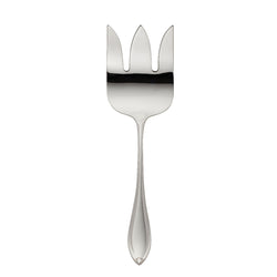 Robbe & Berking Navette silver-plated fish serving fork with three prongs.