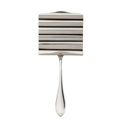 Robbe & Berking Navette silver-plated asparagus server with ridged blade.