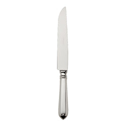 Robbe & Berking Navette silver-plated carving knife with long blade.