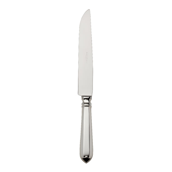 Robbe & Berking Navette silver-plated carving knife with long blade.