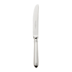 Navette silver-plated cake and fruit knife by Robbe & Berking with curved blade.