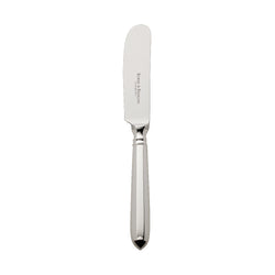Navette silver-plated butter spreader by Robbe & Berking with broad blade.