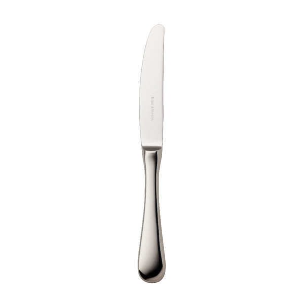 Como stainless steel menu knife with polished blade and arched stem by Robbe & Berking.
