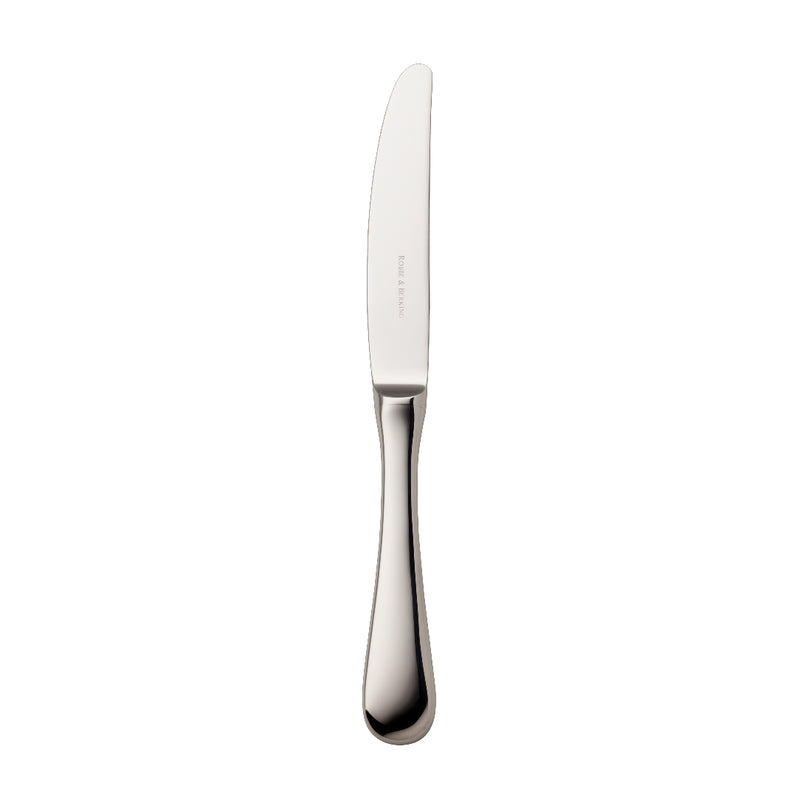 Como stainless steel menu knife with polished blade and arched stem by Robbe & Berking.