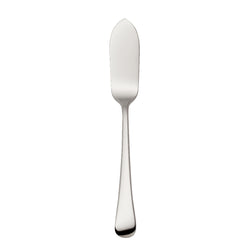 Como stainless steel fish knife with slender tapered blade and arched handle by Robbe & Berking.