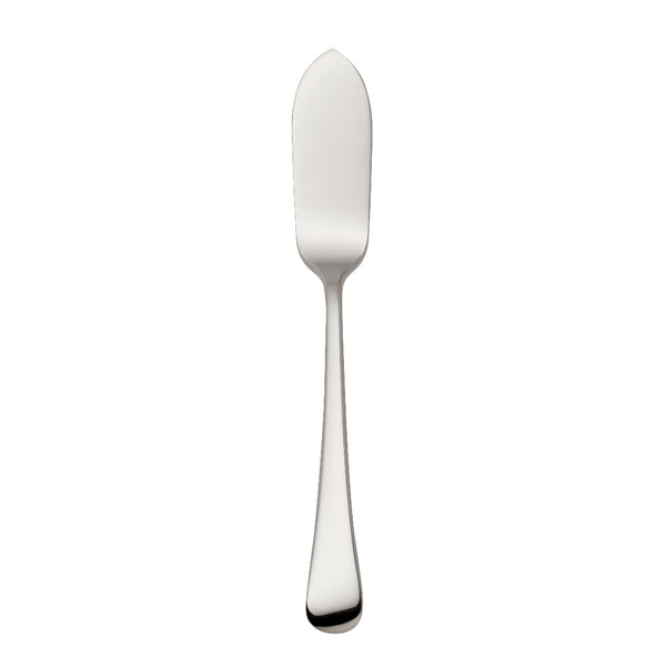 Como stainless steel fish knife with slender tapered blade and arched handle by Robbe & Berking.
