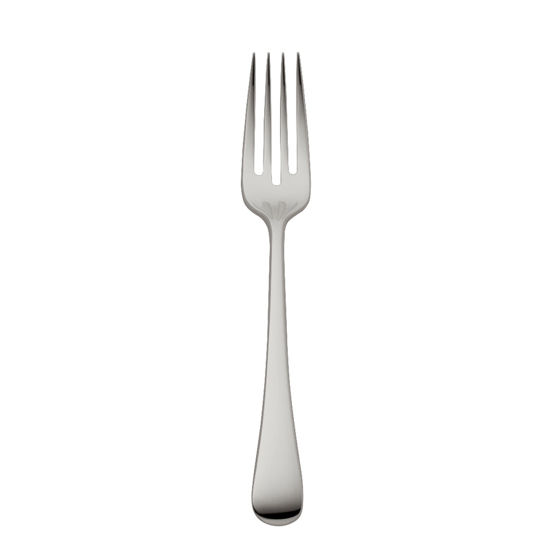 Como stainless steel fish fork with four slender tines and arched handle by Robbe & Berking.