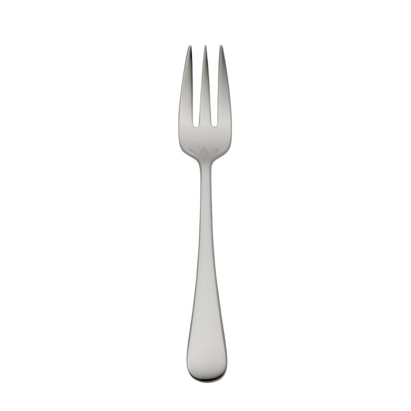 Como stainless steel cake fork with polished tines and smooth sculpted handle by Robbe & Berking.