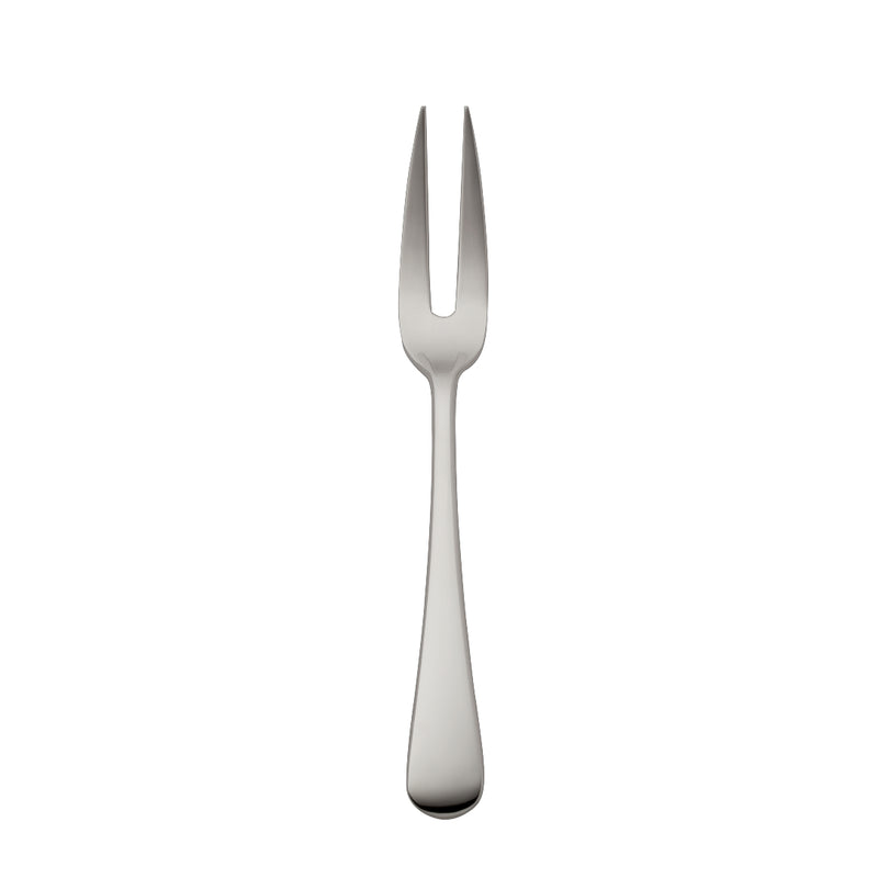 Como small stainless steel meat fork with polished handle and sharp prongs by Robbe & Berking.