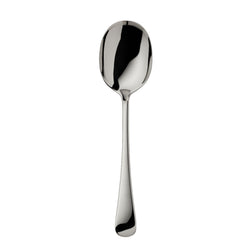 Como stainless steel serving spoon with polished finish by Robbe & Berking.
