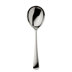 Large Como stainless steel serving spoon for salad or compote by Robbe & Berking.