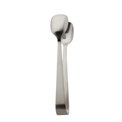 Como stainless steel sugar tongs with polished finish and modern arched design by Robbe & Berking.
