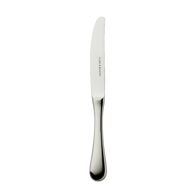 Como stainless steel cake and fruit knife with slender polished blade and ergonomic handle by Robbe & Berking.