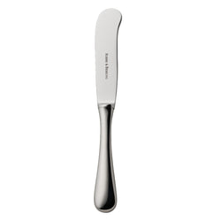 Como stainless steel butter knife with rounded blade and polished handle by Robbe & Berking.
