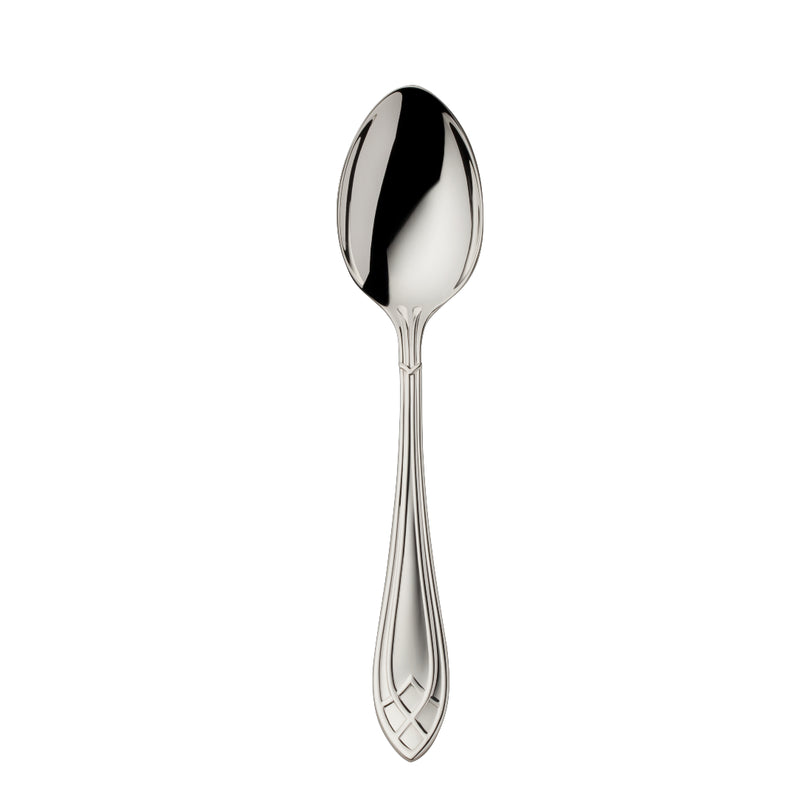 Arcade silver-plated coffee spoon 14.5 cm by Robbe & Berking with oval bowl and detailed handle.