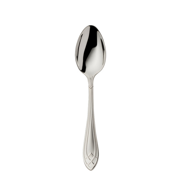 Arcade silver-plated mocha spoon 10.5 cm by Robbe & Berking with oval bowl and detailed handle.