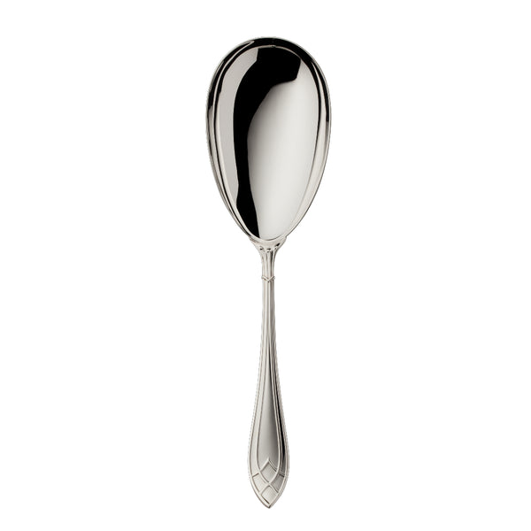 Arcade silver-plated serving spoon by Robbe & Berking
