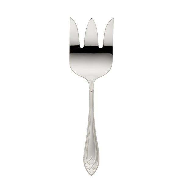 Arcade fish serving fork by Robbe & Berking with wide prongs.