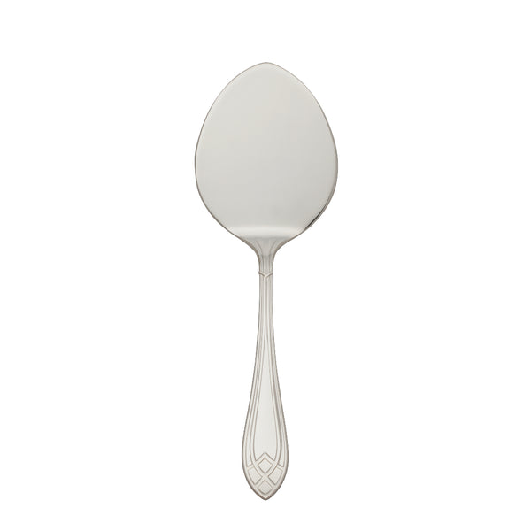 Pastry server with wide teardrop blade and decorative handle from the Arcade collection by Robbe & Berking.