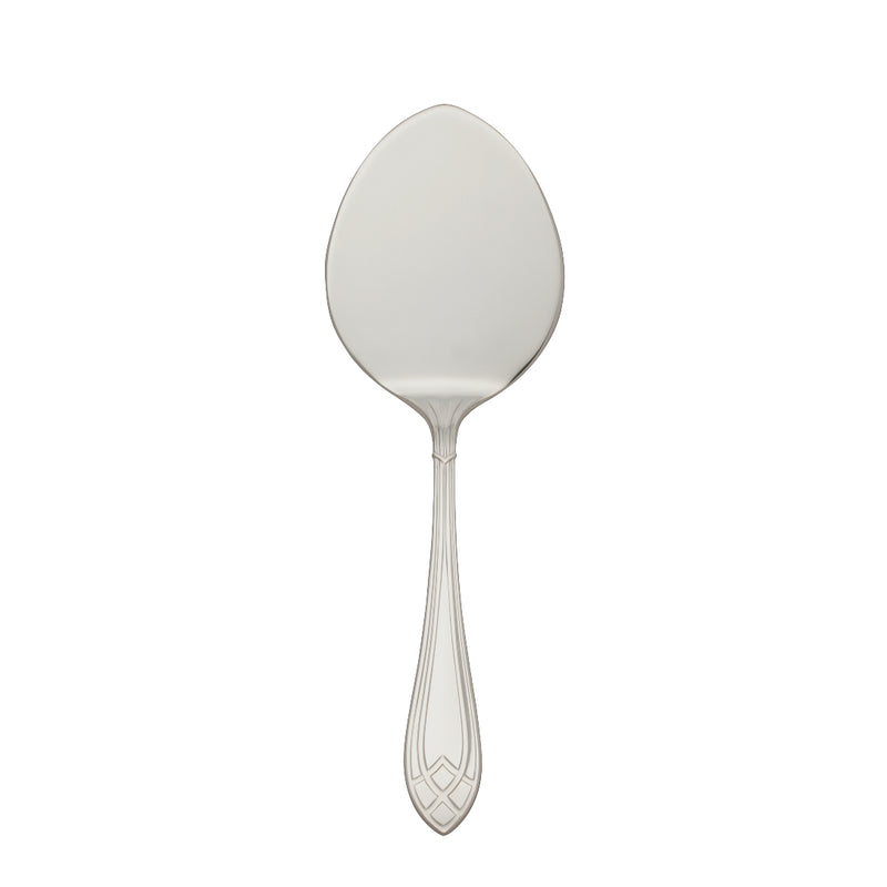 Pastry server with wide teardrop blade and decorative handle from the Arcade collection by Robbe & Berking.