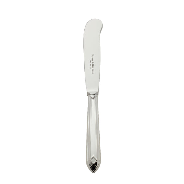 Butter knife with rounded blade and elegant handle from the Arcade collection by Robbe & Berking.