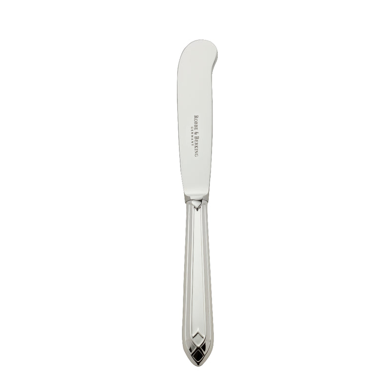 Butter knife with rounded blade and elegant handle from the Arcade collection by Robbe & Berking.
