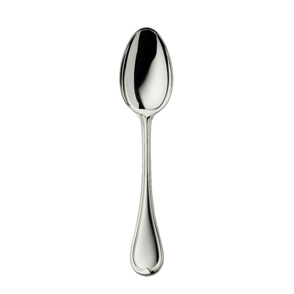 Classic-Faden silver-plated menu spoon by Robbe & Berking, handcrafted with triple-thread design.