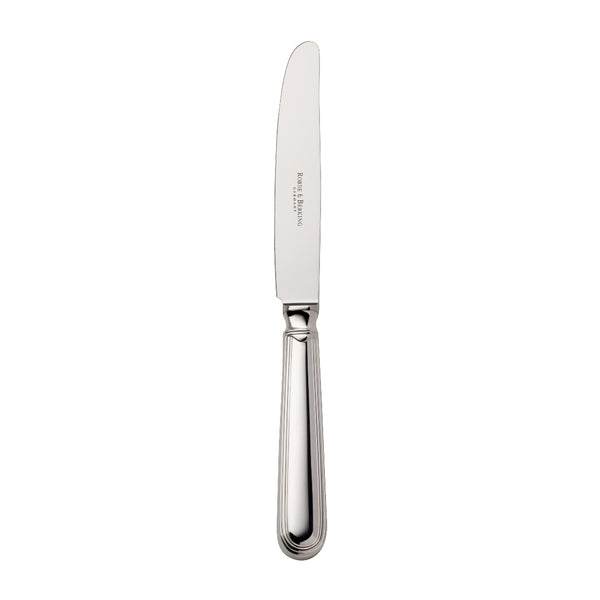 Classic-Faden silver-plated menu knife by Robbe & Berking, crafted with triple-thread design.