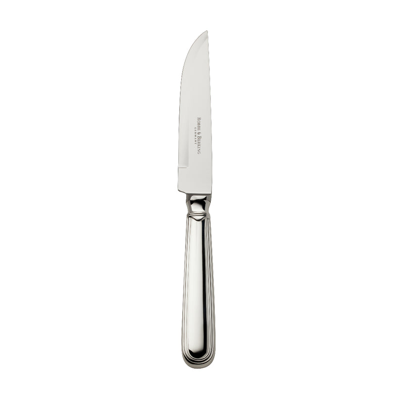 Classic-Faden silver-plated steak knife by Robbe & Berking, crafted for refined meat service.
