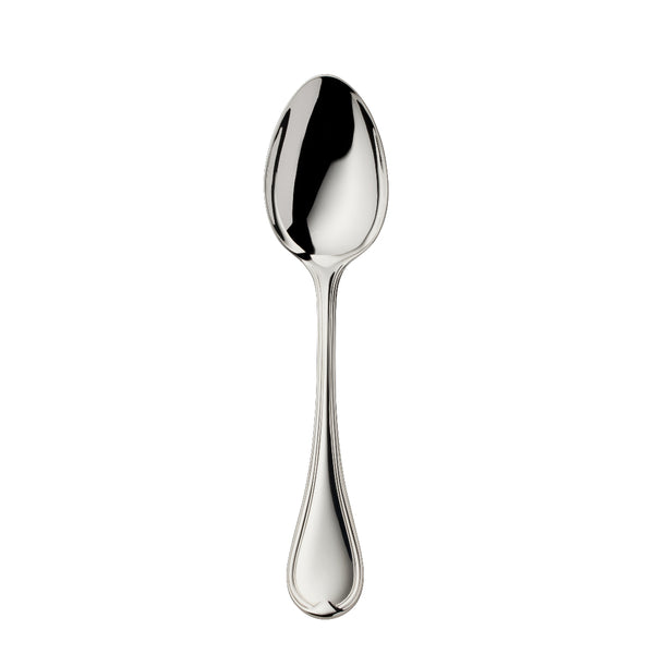 Classic-Faden silver-plated dessert spoon by Robbe & Berking with triple-thread detail.