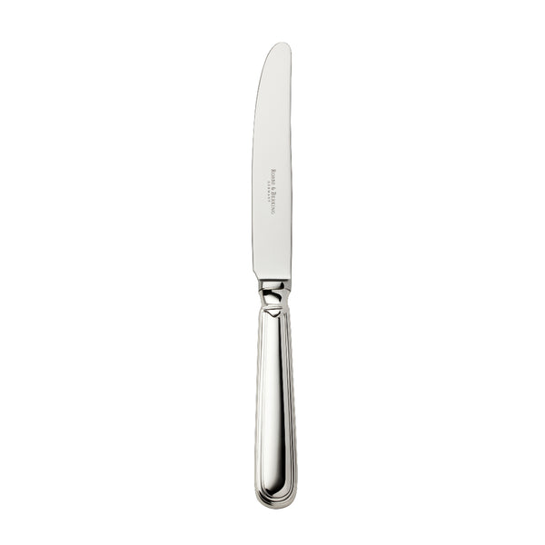 Classic-Faden silver-plated dessert knife by Robbe & Berking, designed for refined dessert service.