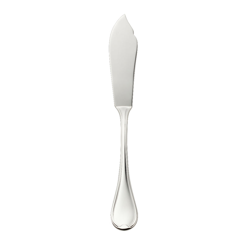Classic-Faden silver-plated fish knife by Robbe & Berking with triple-thread detailing.