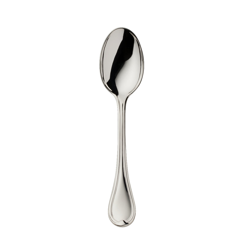 Classic-Faden silver-plated children’s spoon by Robbe & Berking with triple-thread detailing.