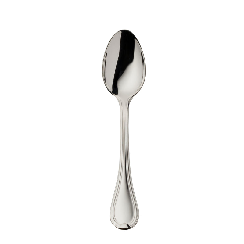 Classic-Faden silver-plated mocha spoon 10.5 cm by Robbe & Berking with triple-thread detail.